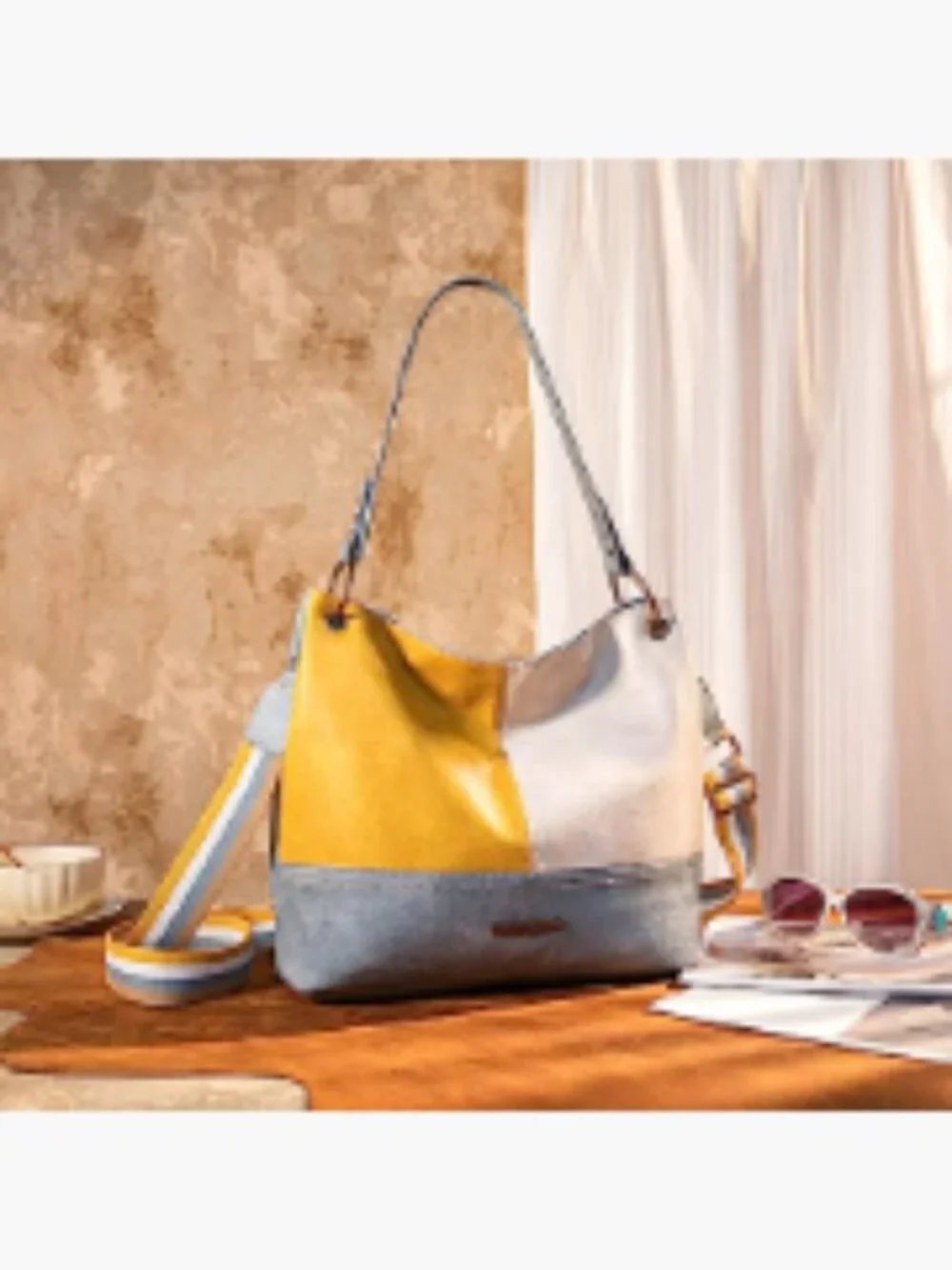 Women's Hobo Shoulder Bag Slouchy Tote Vegan Leather Large Capacity Zip Top